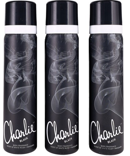 Charlie black body spray 75ml - spray,