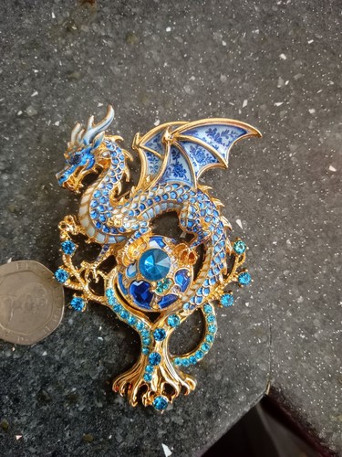 Beautiful dragon brooch - beautiful,