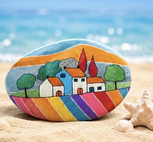Pebble art original - pebble,