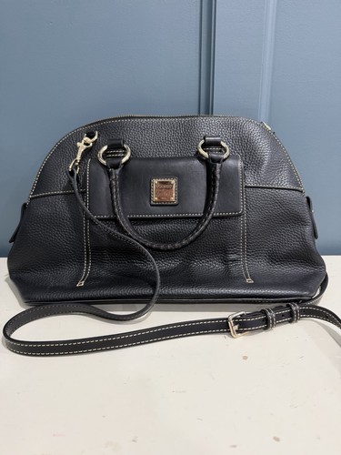 Dooney bourke black pebbled - &,