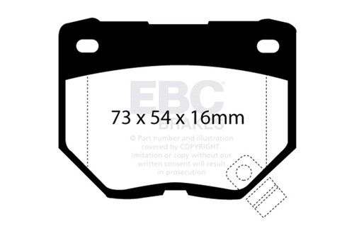 Ebc yellowstuff rear - rear, brake