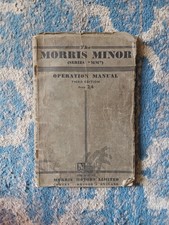 Morris Minor Operation Manual
