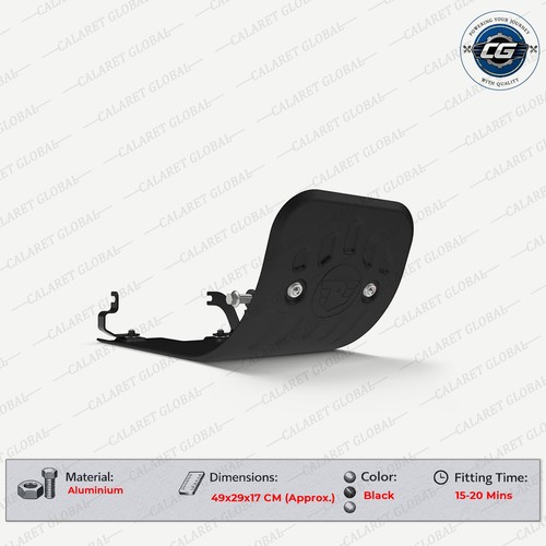 Genuine black sumpguard - black, for