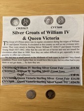 Silver Groats Of William IV &