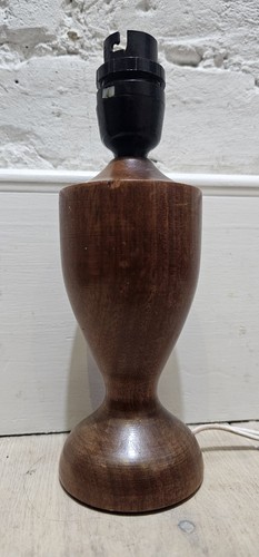 Vintage wooden table lamp base - table,