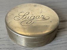Robert Pringle & Sons Edwardian EPNS Silver Plated Sugar Pot, Travel Sugar Box