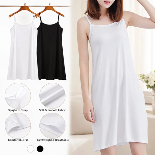 Women full slip dress strappy - slip,