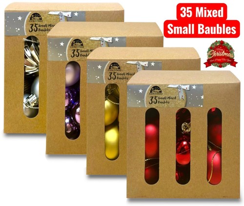 Mixed christmas baubles - christmas,