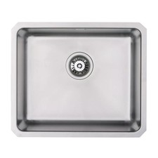 Cookology Parma Large Single Bowl Sink – Undermounted – Stainless Steel