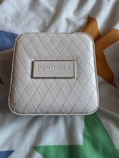 Pandora White Square Leather