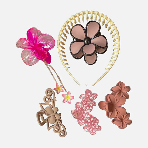 Multicolour plastic flower - multicolour,