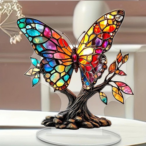 Butterfly tree ornamentacrylic - tree,