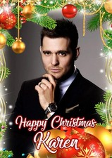 PERSONALISED MICHAEL BUBLE CHRISTMAS CARD