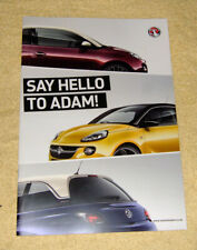 Vauxhall Adam Range Brochure September 2012, Jam, Glam & Slam
