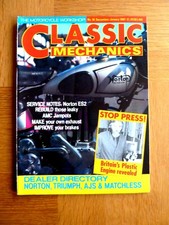 Classic Mechanics Magazine. No  16 Dec/Jan 1987 Norton ES2, Triumph, Matchless