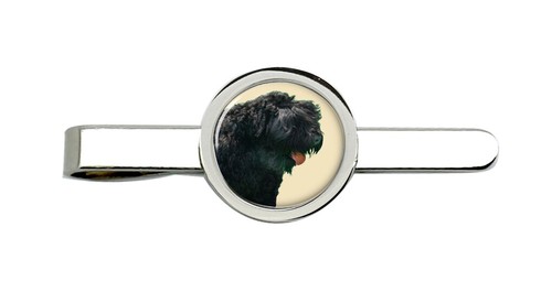 Black russian terrier - black, tie
