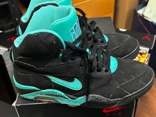 Rare Nike Air Force 180 Mid - "Black/Atomic Teal/Violet Force" Size UK 9 Vintage