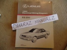 1990 LEXUS ES250 Electrical Wiring Diagram Service Manual OEM