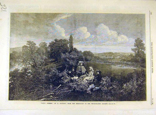 Original old antique print - original,