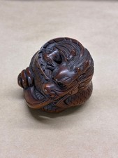 Dragon Netsuke Wood Carving