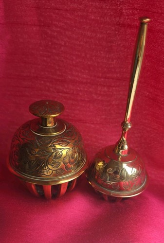 Vintage india brass elephant - 2,