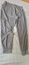 TU Women's Capri Trousers. Size 14. Gingham Green. Elastic Waist Drawstring