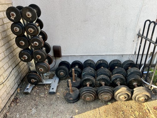 Dumbbells with rack 5kg - dumbbells,