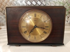 Mid Century Metamec Vintage Mantelpiece/Desk Clock Brass Face