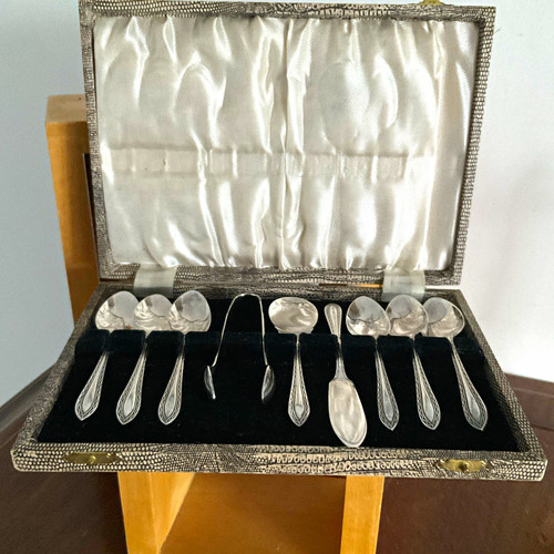 Vintage set epns silverplate - vintage,