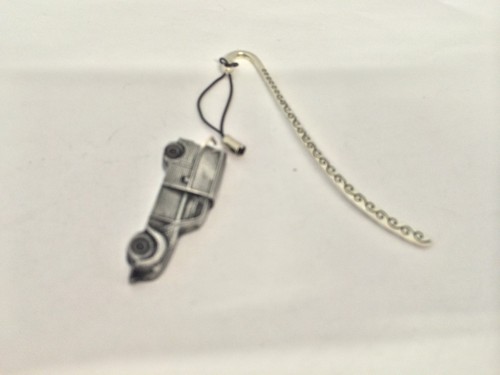 Pattern bookmark with cord