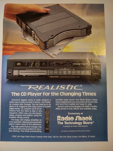 Radio shack realistic - radio, cd