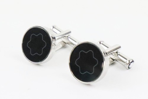 Montblanc cufflinks silver - montblanc,