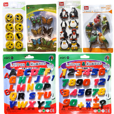 Whiteboard Fridge Magnets Emoji Numbers letters kids funny smiley face animals