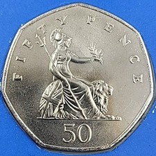 1983 UNCIRCULATED FIFTY PENCE PIECE. 1983 50P COIN IN UNCIRCULATED CONDITION.