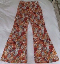 1970s Style Flared Flowered