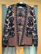 M & S Indigo Cardigan Sz 12