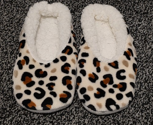 Girls leopard slippers - leopard, bnwot