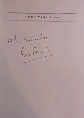 Book signed rugby - book,
