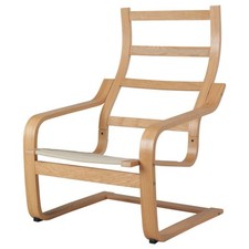 NEW IKEA POÄNG Armchair (Frame only) Oak Veneer Bentwood Chair Base Modern