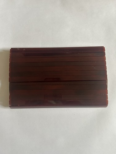 Vintage burgundy lucite - vintage, clutch