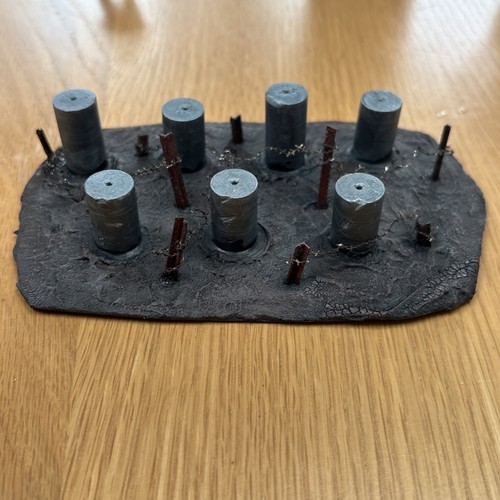 Anti tank wire barricade - &, wire,