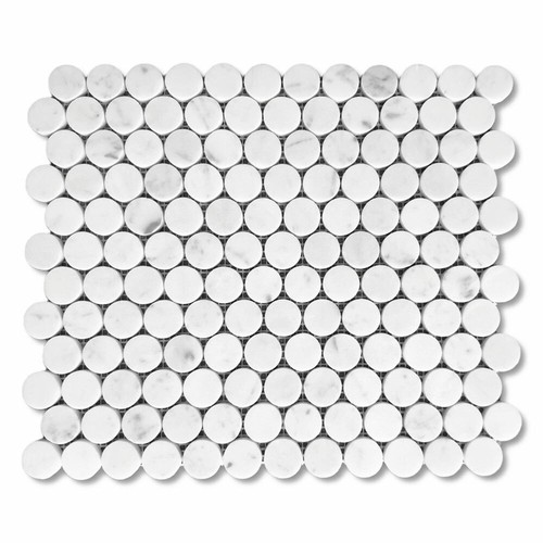 C93lxp penny round carrara - penny,
