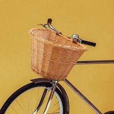 Wicker Bike  Basket Shopping