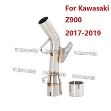 Slip For Kawasaki Z900 2017-2019 Stainless Steel Mid Link Pipe Motor Exhaust
