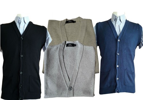 Plain men sleeveless neck - men's, v-neck