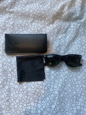 Vintage Bausch & Lomb B&L Ray Ban USA Wayfarer Black Sunglasses.Vgc 