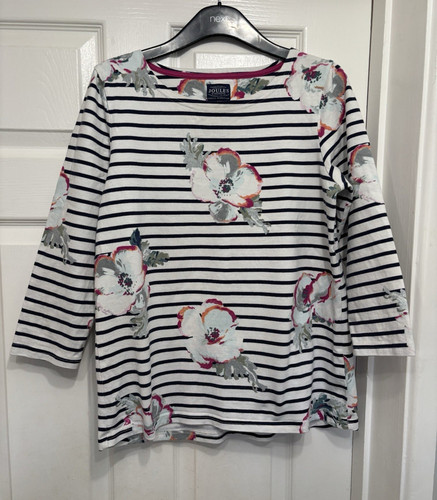 Joules white navy striped - navy,