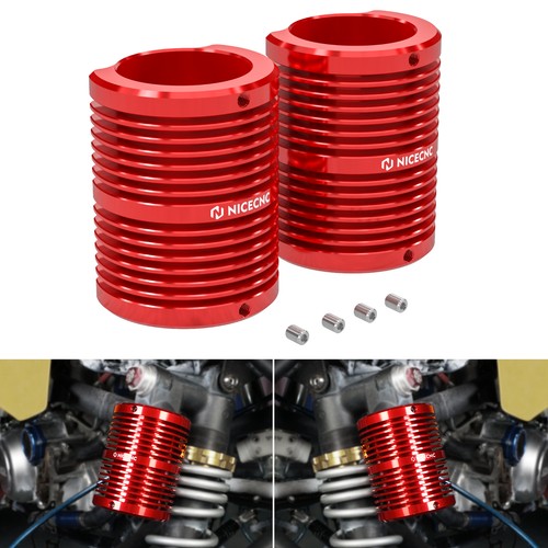 Aluminum front shock coolers - front,