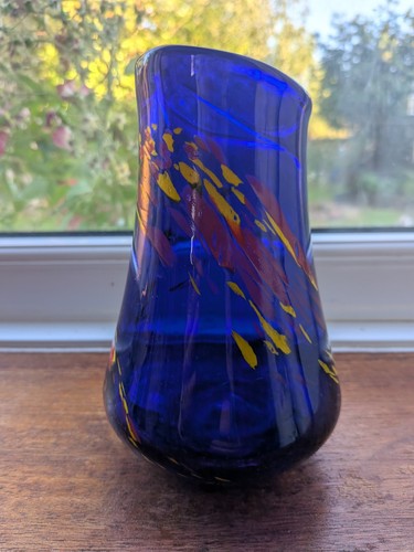 Bristol blue hand blown - blue, glass