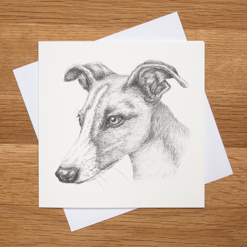 Hand drawn lurcher - hand, (print)